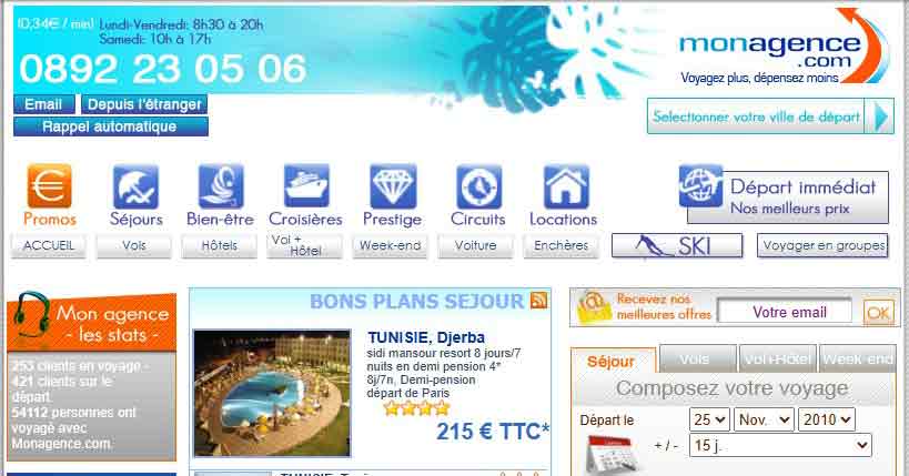 Capture du site en 2007